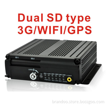 3G Bus DVR with Dual SD Card Memory, Live Video Monitoring by 3G, WiFi and GPS Brandoo DVR